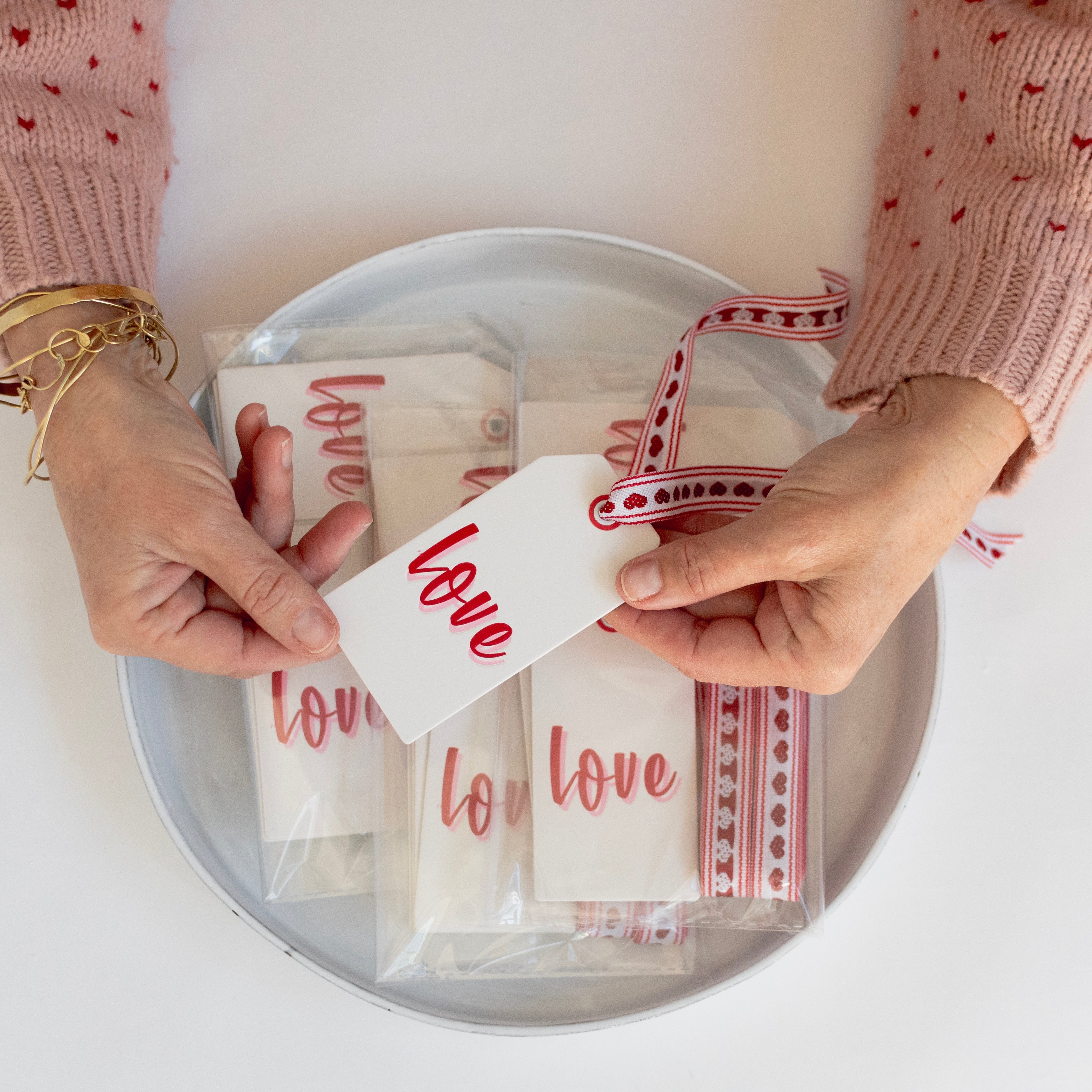 LOVE Valentine's Gift Tag Set