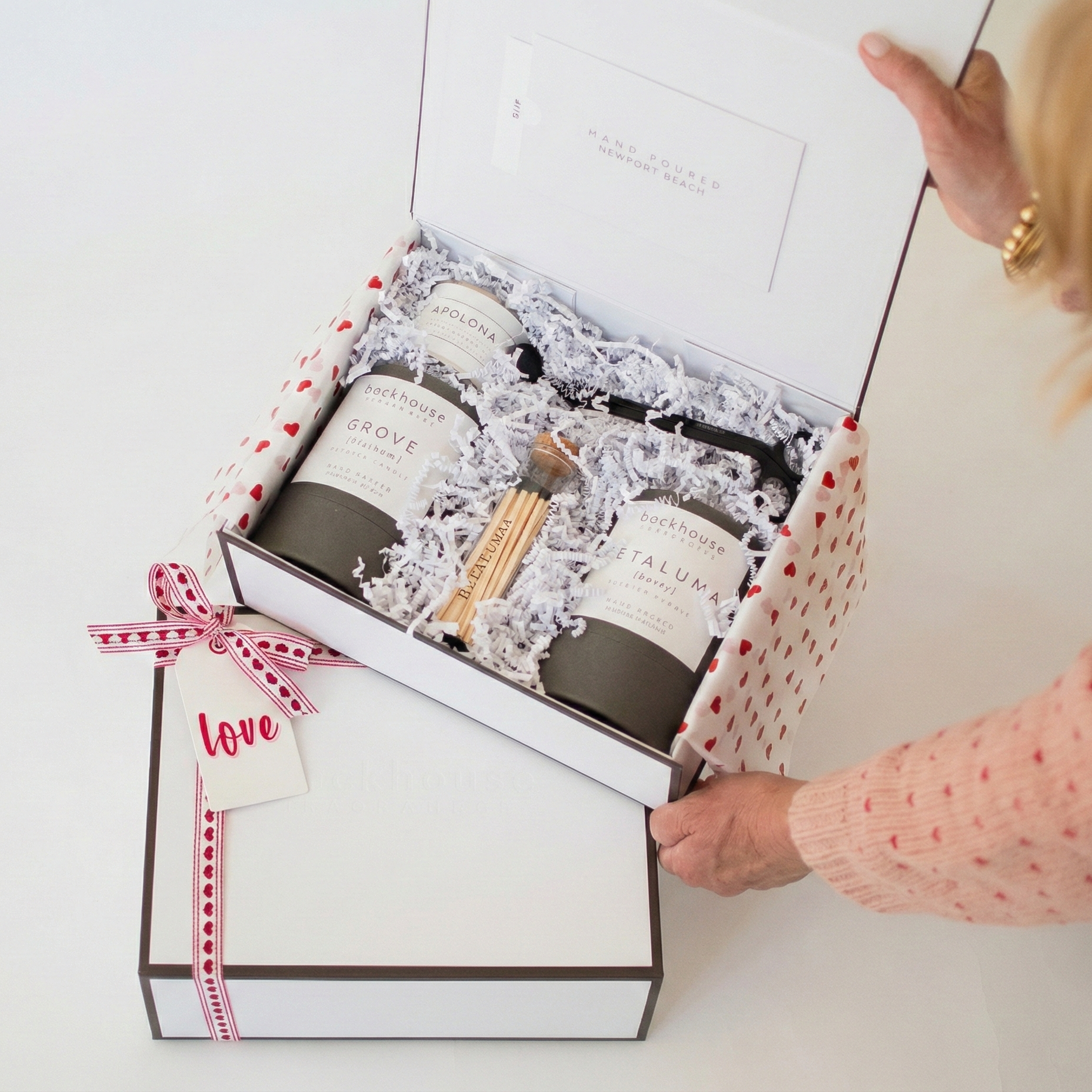 Valentine's Day Git Box open