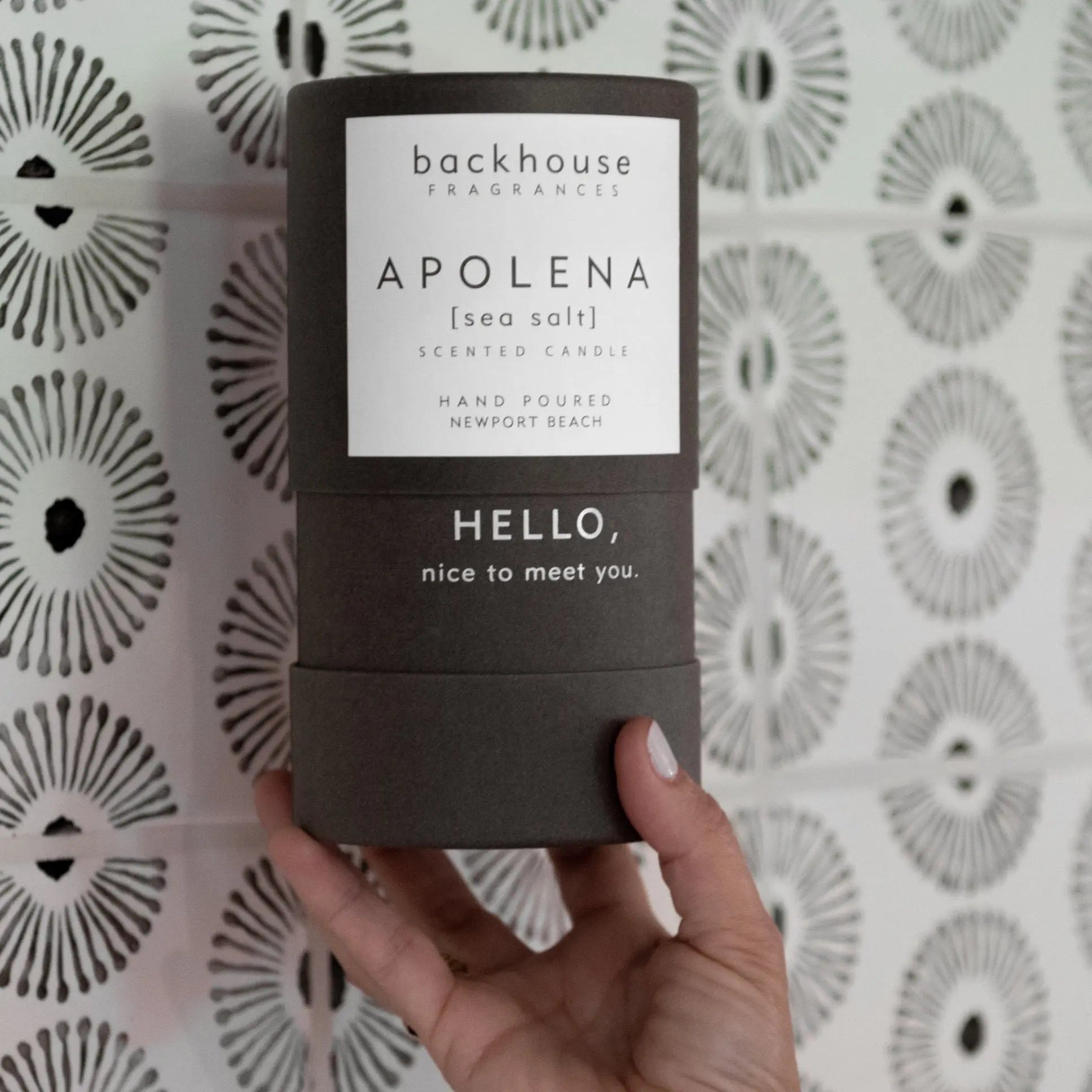 apolena sea salt sage luxury candle hand-poured backhouse fragrances