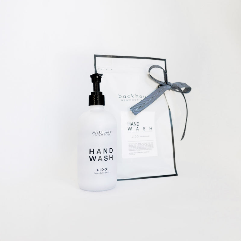 Modern Luxury Hand Soap Dispenser | sandalwood scent | backhouse fragrances