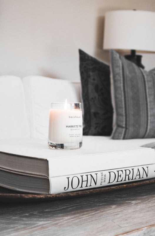Modern Glass Jar Scented Candle | Newport Beach Candle | backhouse fragrances