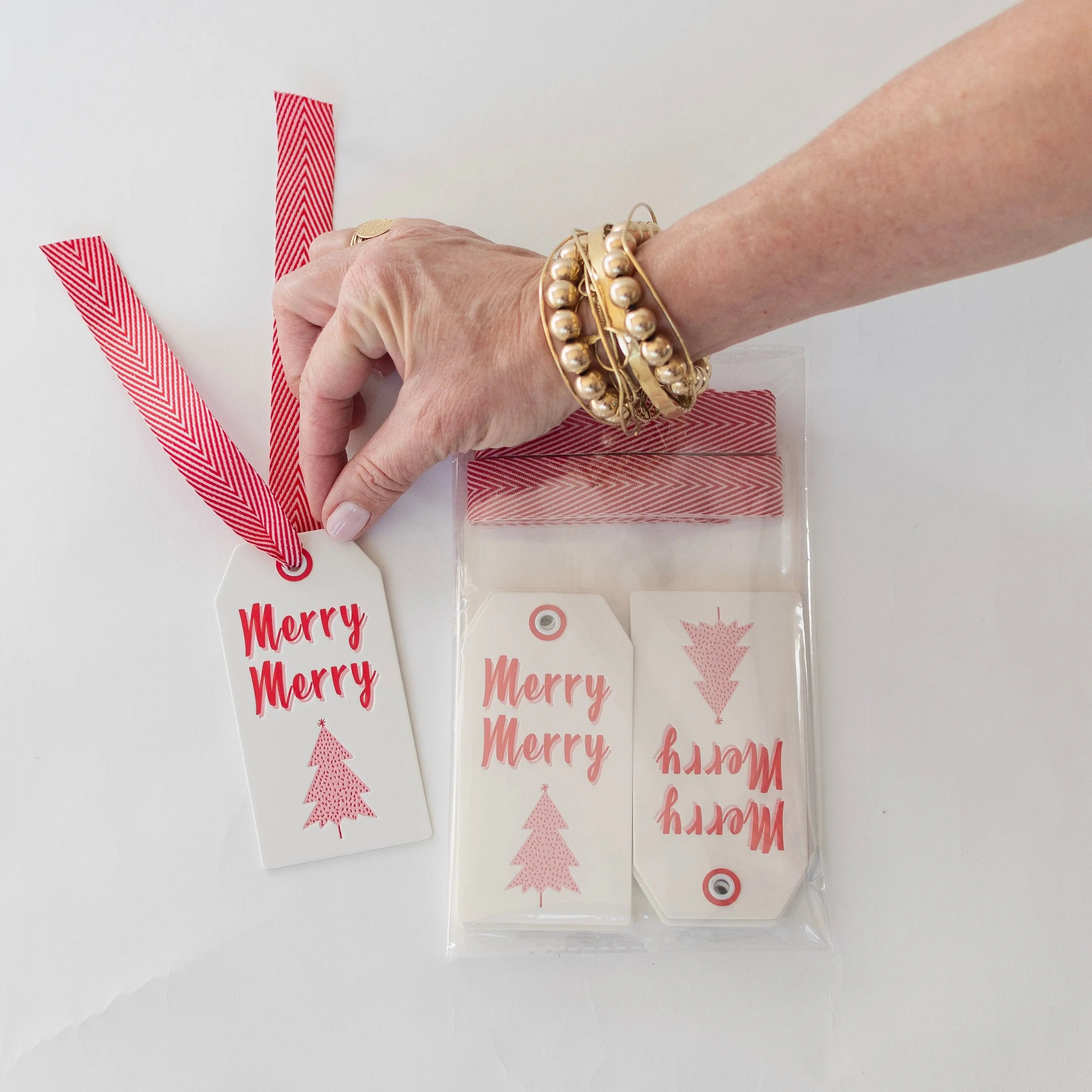 MERRY MERRY Gift Tag Set backhouse fragrances