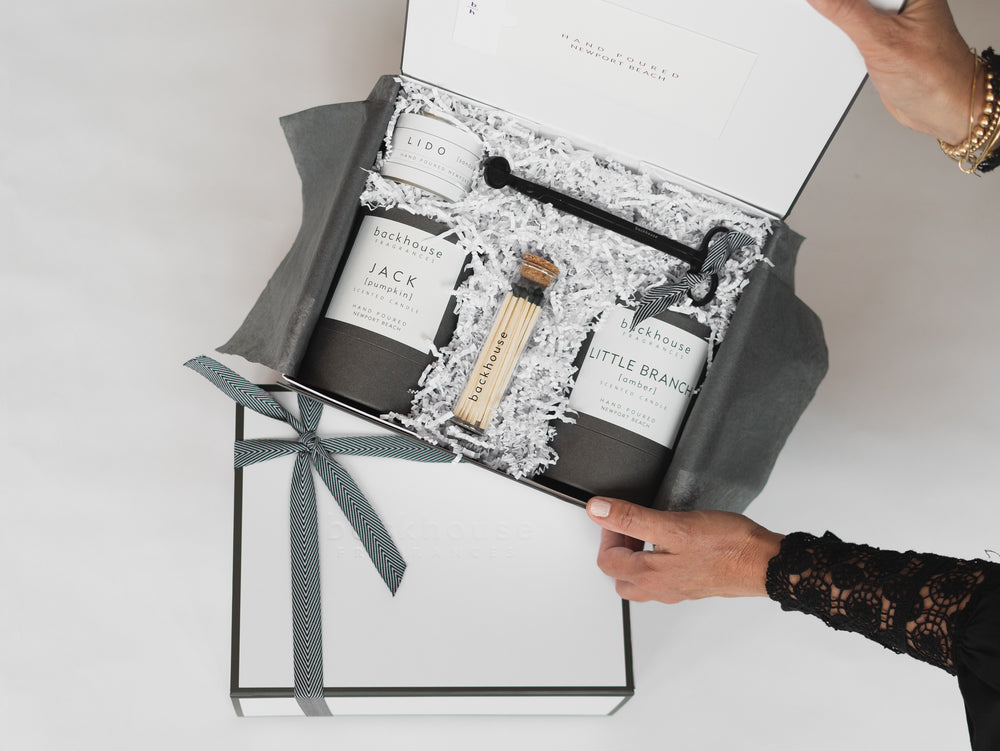 Scented Candles Luxury Gift Box | backhouse fragrances 