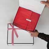 Scented Candles Luxury Gift Box Holiday Red Tissue | backhouse fragrances