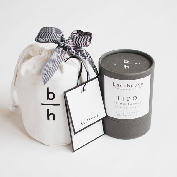 HURRICANE CANDLE + CANVAS GIFT BAG [MOTHER'S DAY]