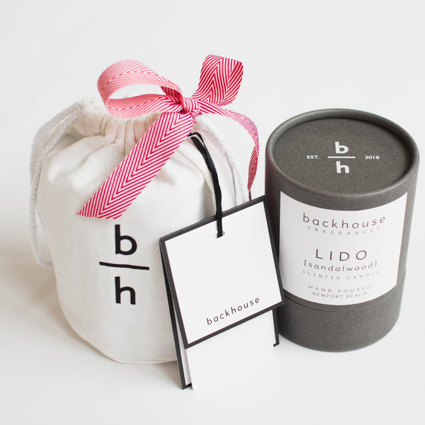 HOLIDAY GIFT SET [HURRICANE CANDLE + CANVAS GIFT BAG]