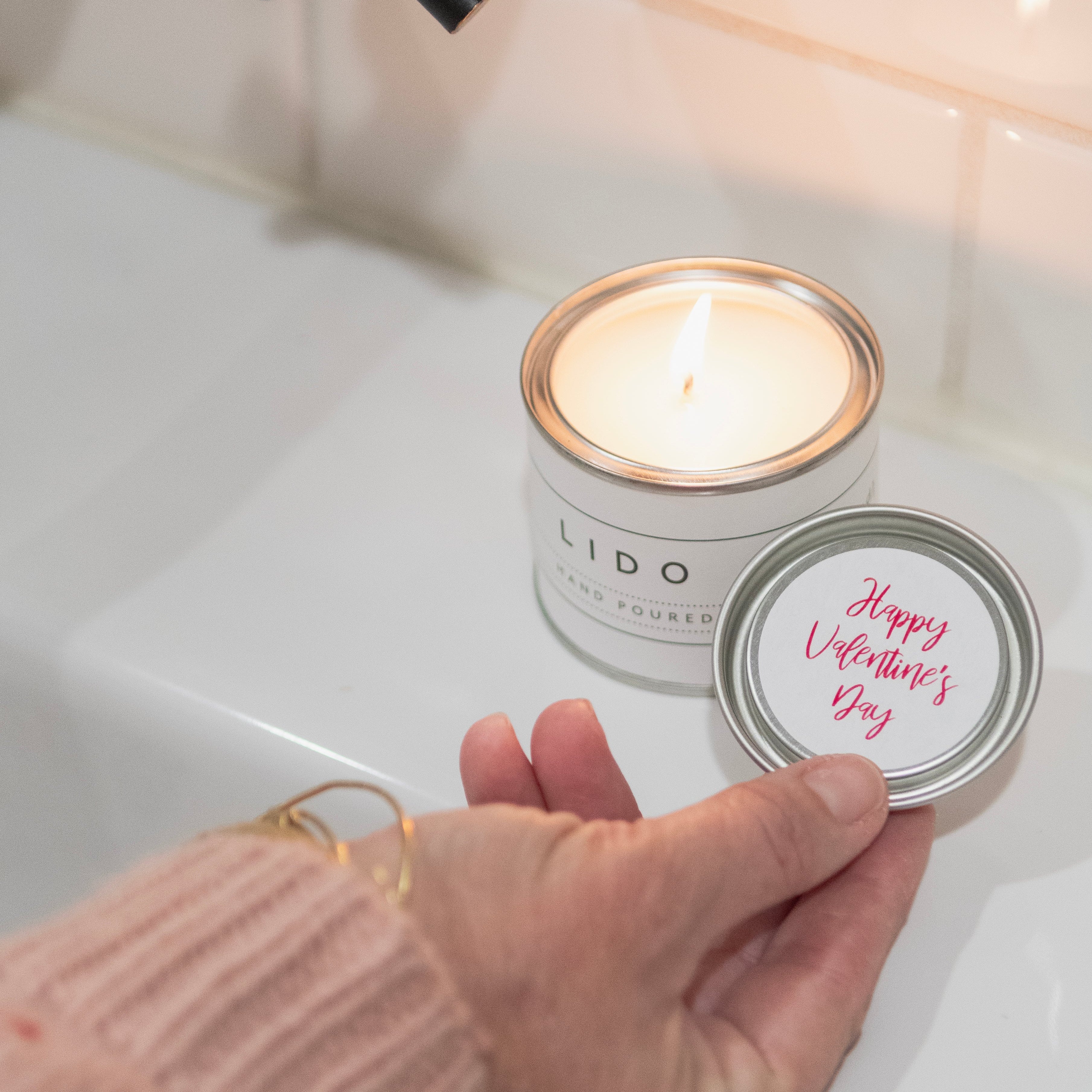 Valentine's Day Mini Candle Gift 