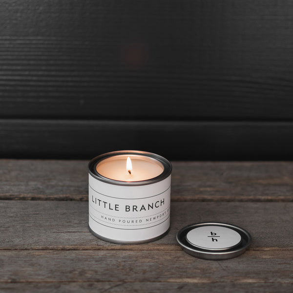 Mini Scented Candles | amber | backhouse fragrances | modern mini candle tin can