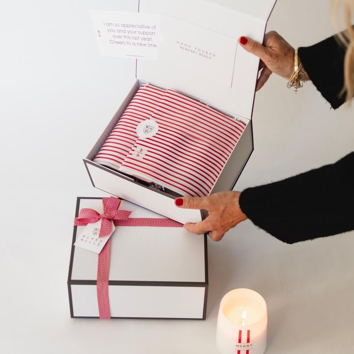 backhouse fragrances corporate candle gift box newport beach