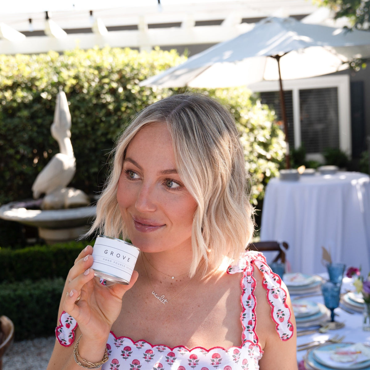 personalized baby shower mini candle favor backhouse fragrances Newport Beach