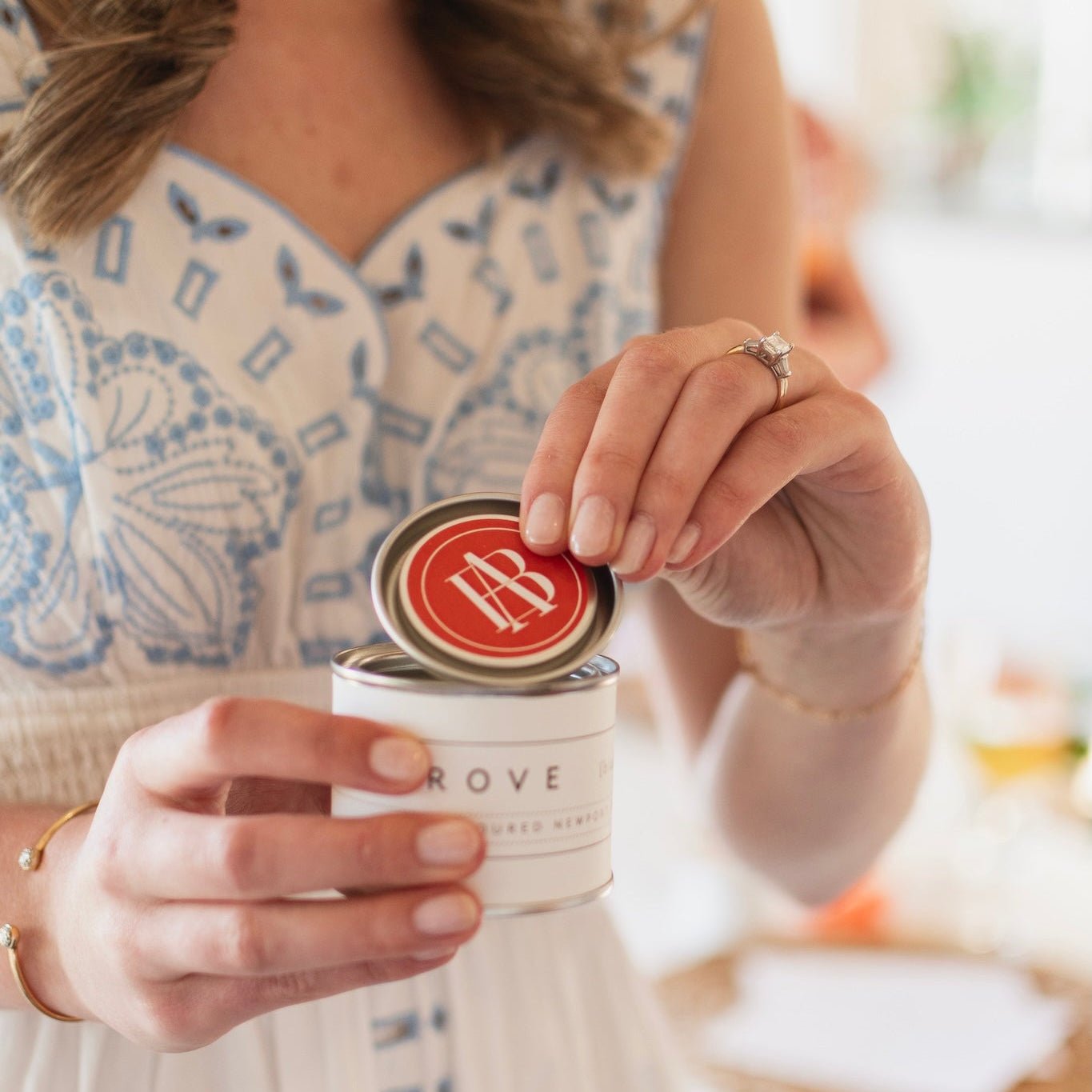 custom wedding mini candle favor with personalized lid backhouse fragrances Newport Beach