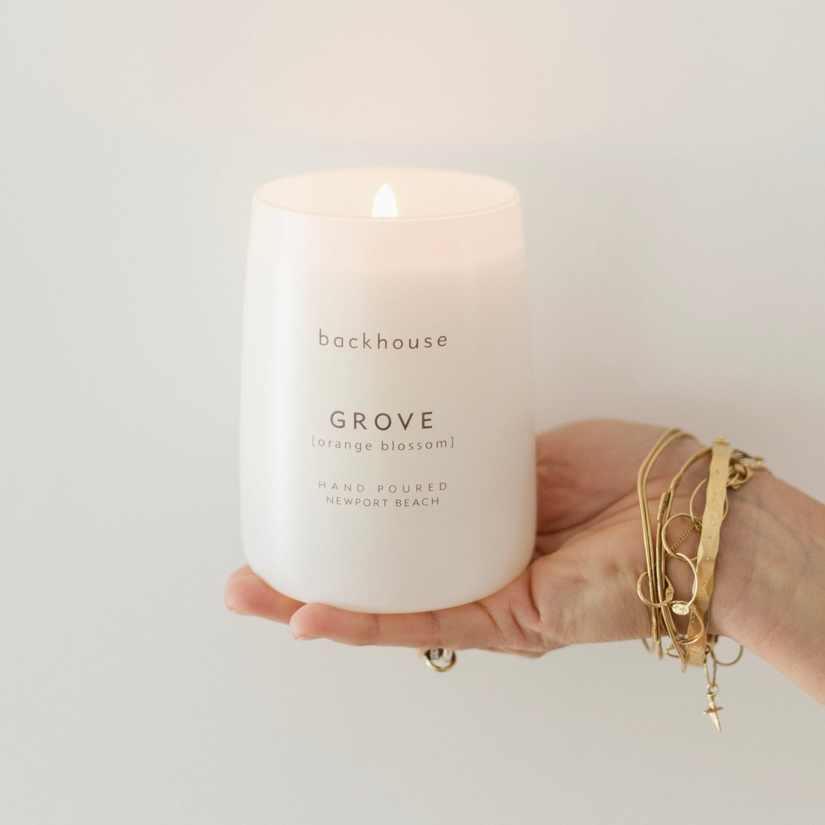 grove orange blossom luxury scented candle hand-poured Newport Beach backhouse fragrances