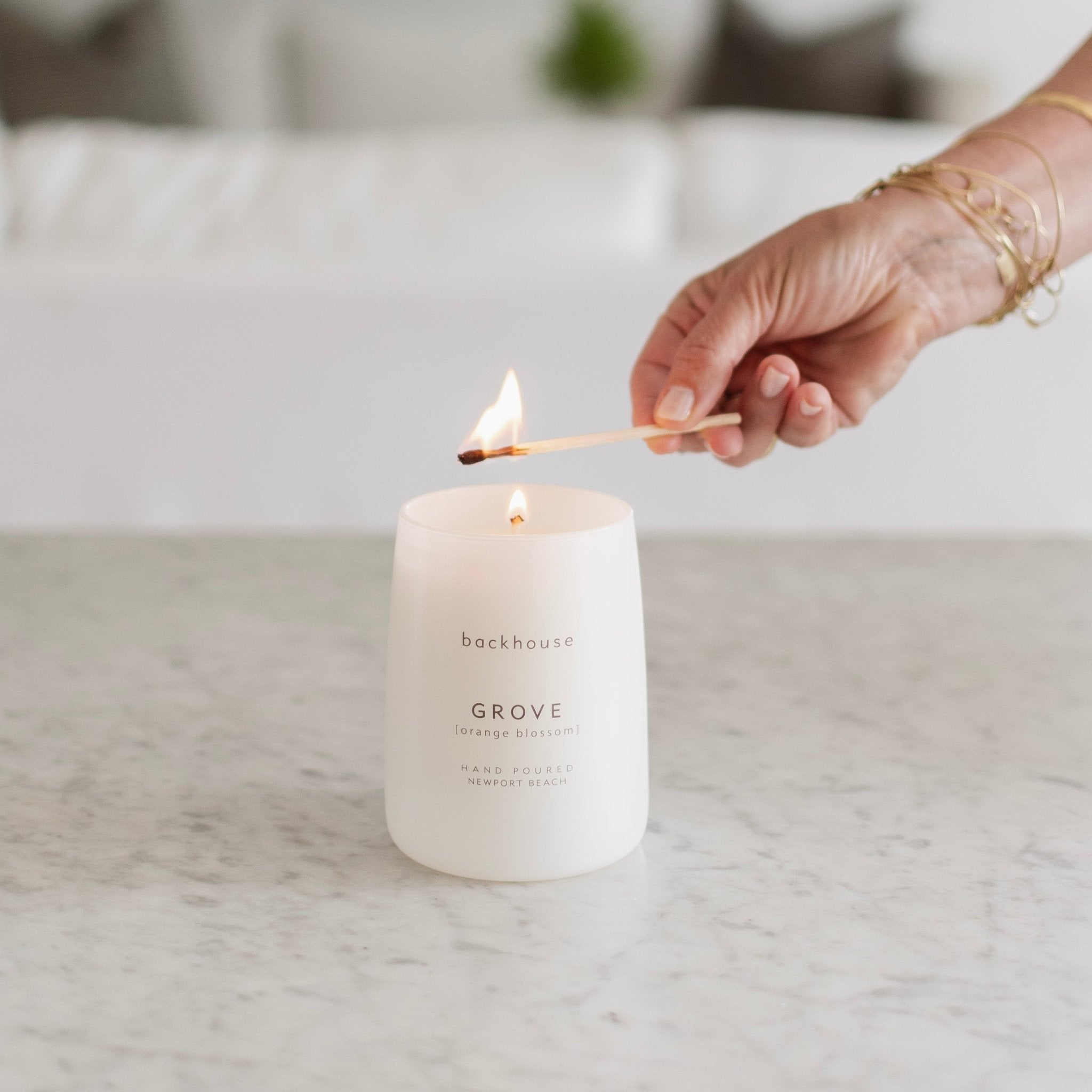 Backhouse Grove Orange Blossom Luxury Candle | Hand-Poured Gift