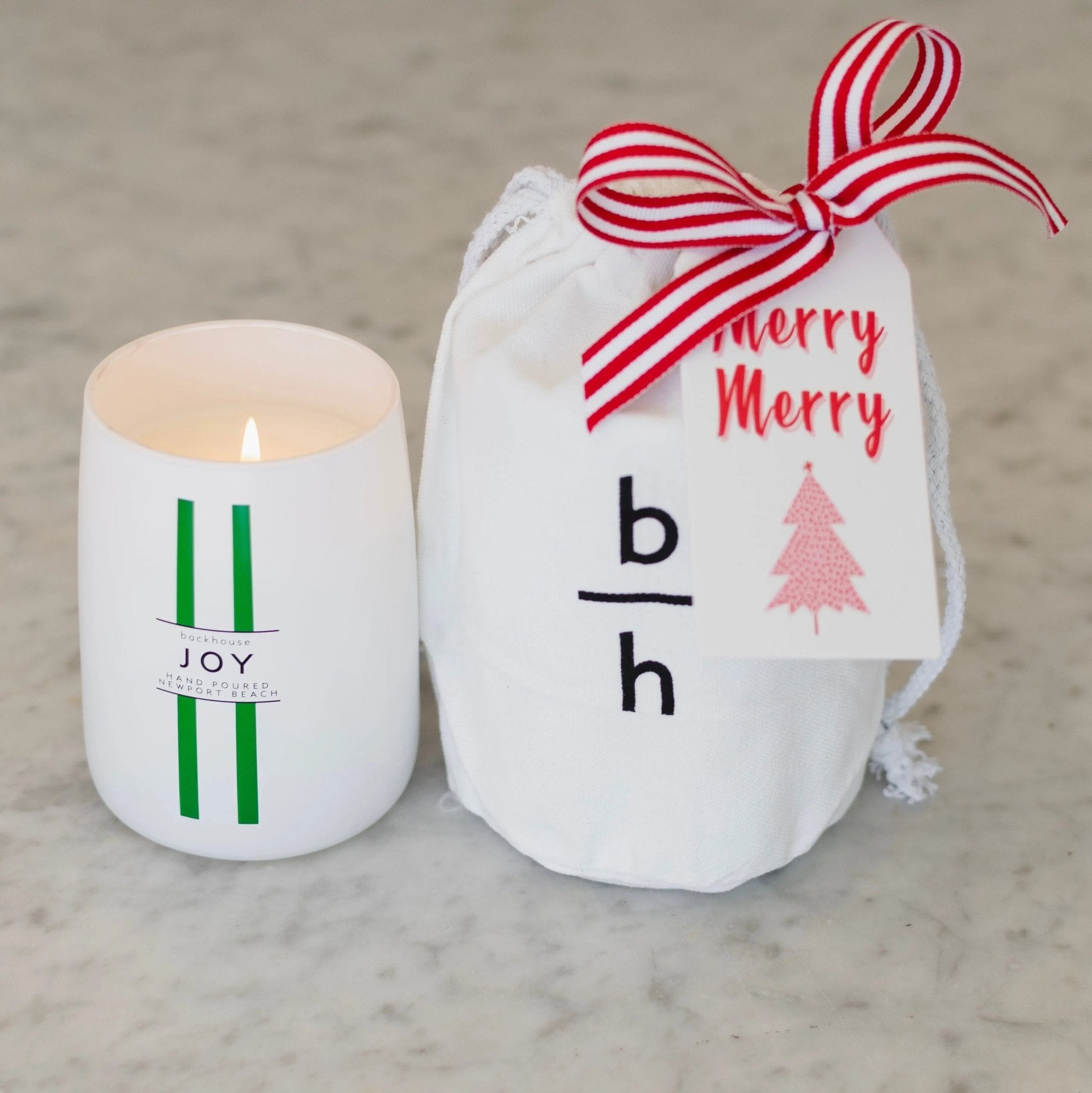 joy pine cedar canvas bag gift set backhouse fragrances Newport Beach
