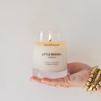 little branch amber tobacco leather luxury scented candle backhouse fragrances Newport Beach