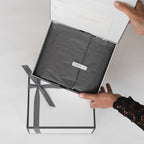 backhouse candle gift box grey tissue ribbon luxury candles unboxing Newport Beach