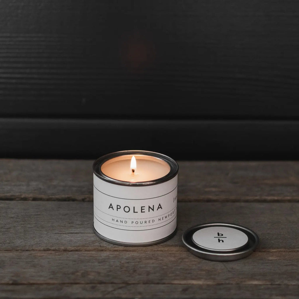 mini apolena sea salt sage scented candle tin backhouse fragrances Newport Beach