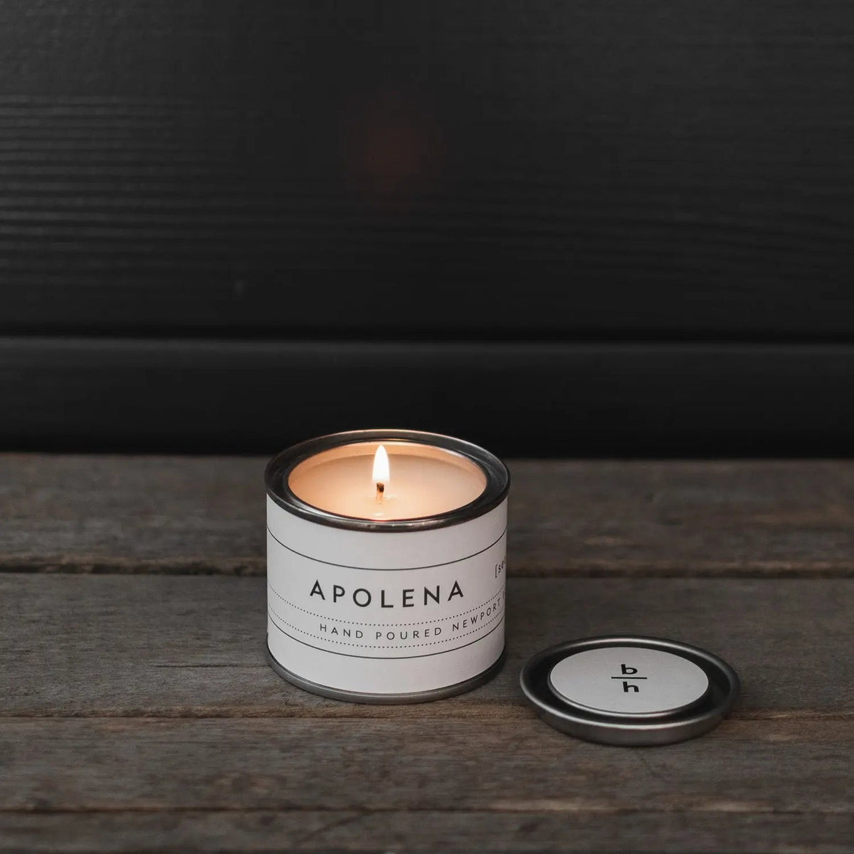 mini apolena sea salt sage scented candle tin backhouse fragrances Newport Beach