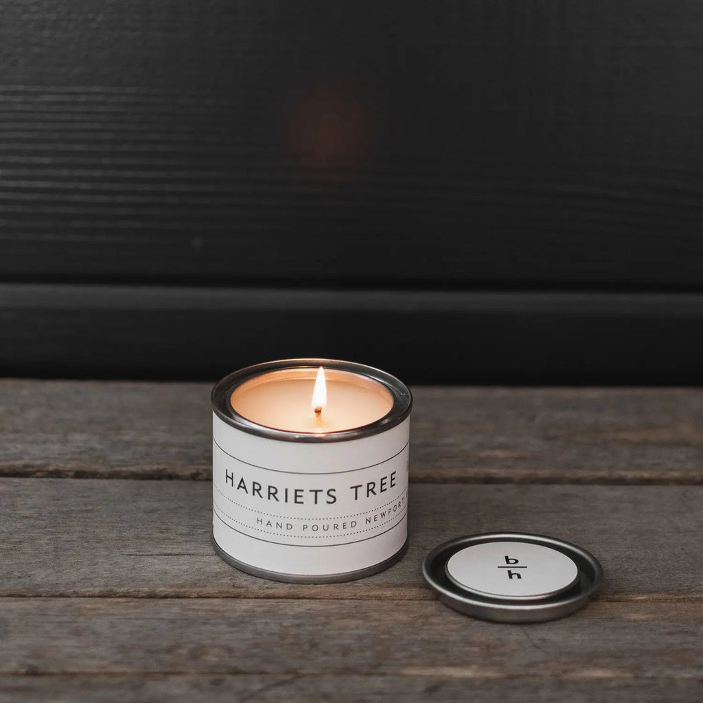 mini harriets tree grapefruit bergamot scented candle tin backhouse fragrances Newport Beach