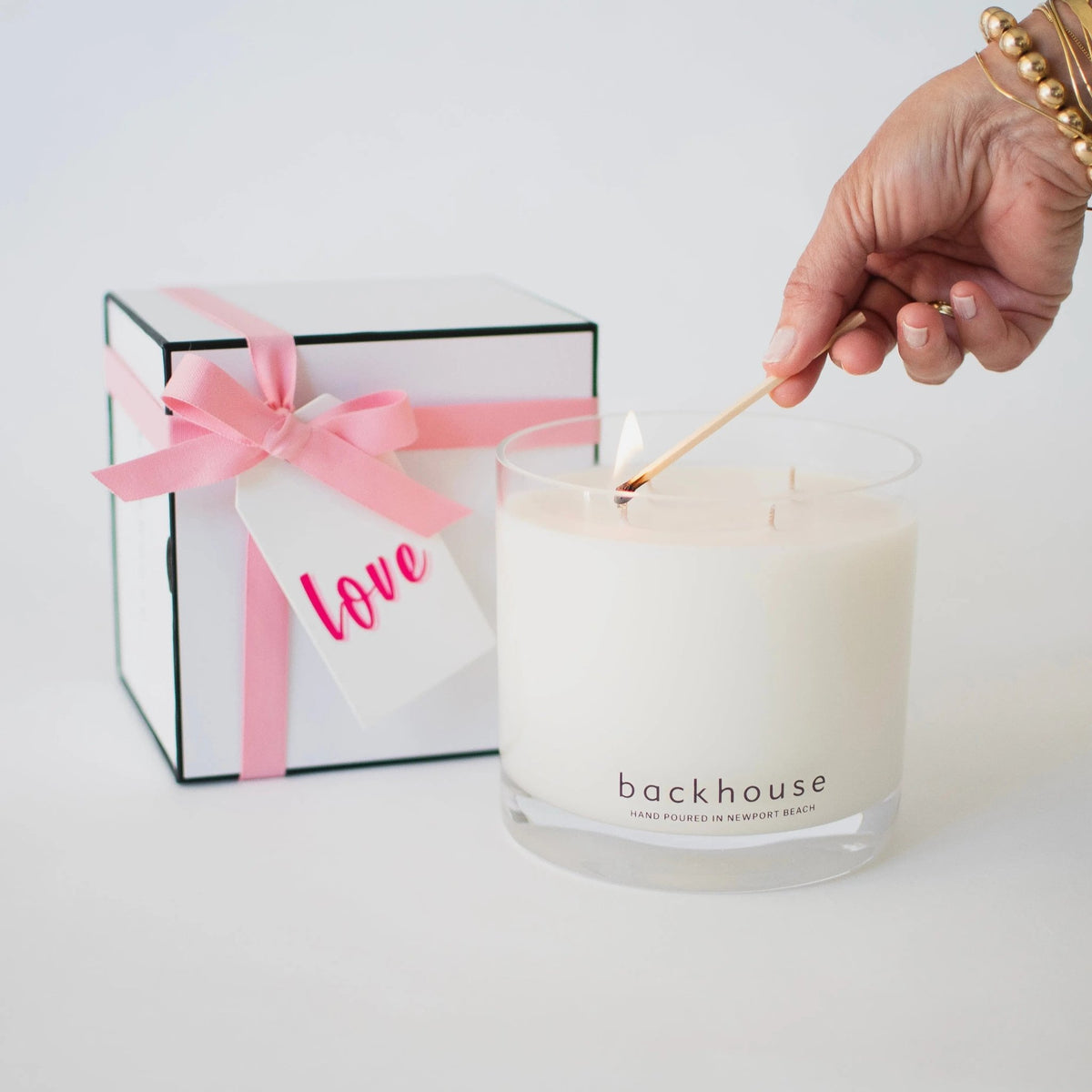 mother's day big bh 4-wick luxury scented candle backhouse fragrances Newport Beach