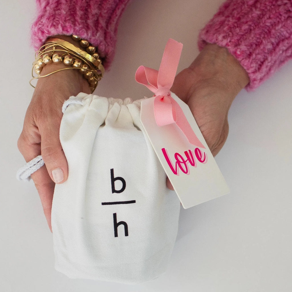 mother's day hurricane candle and canvas gift bag backhouse fragrances Newport Beach