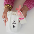 mother's day hurricane candle and canvas gift bag backhouse fragrances Newport Beach