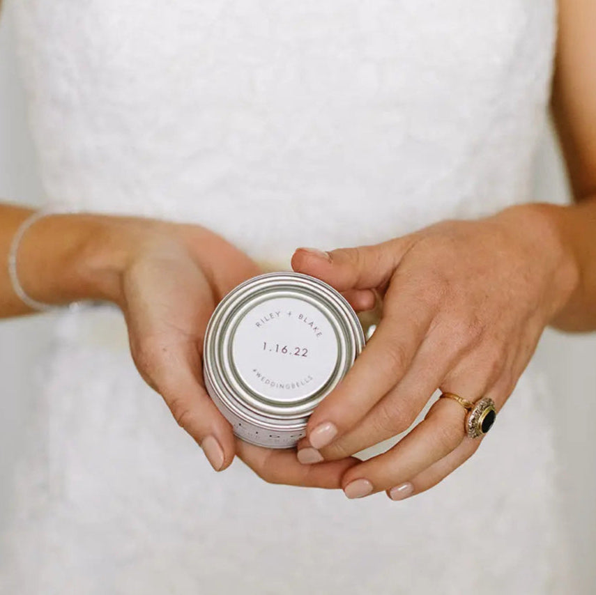 Custom Wedding Favors | Scented Candle Wedding Favors | backhouse fragrances 