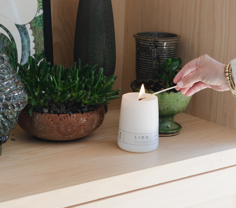 Modern Glass Jar Luxury Scented Candle | Newport Beach Candle | backhouse fragrances