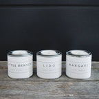 3 pack mini hand-poured artisan candles backhouse fragrances Newport Beach